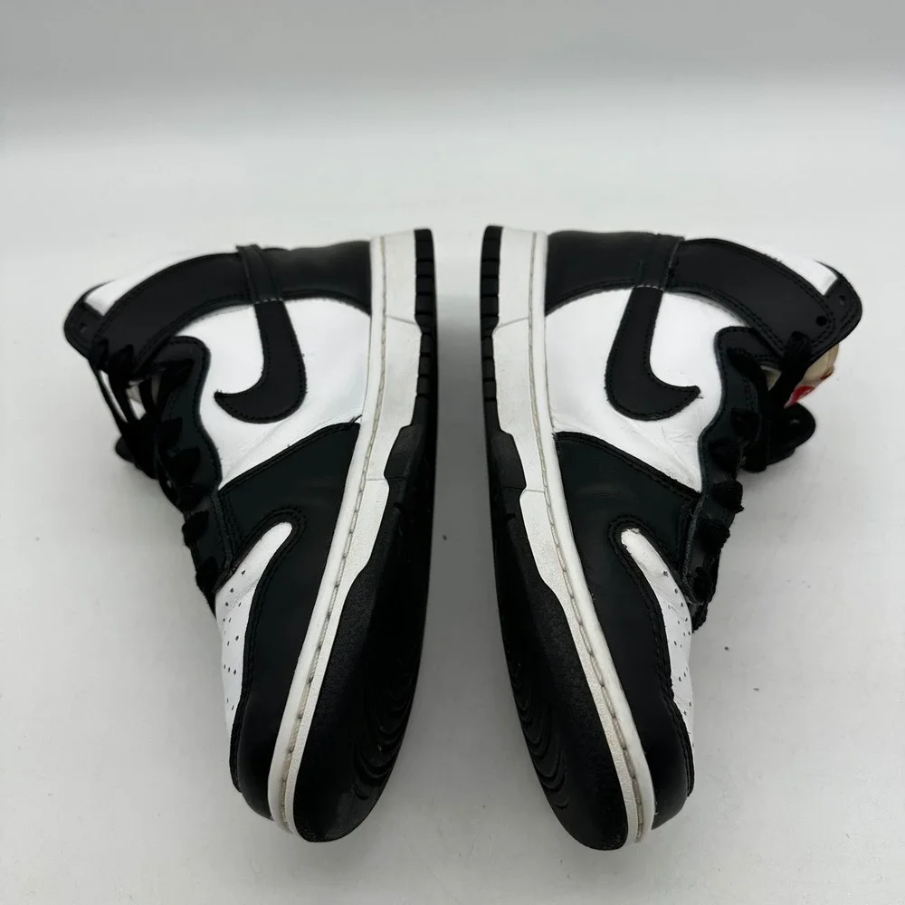 Nike DD1869-103 Womens Size 8 Dunk High Panda Sneakers White Black High Top Shoe